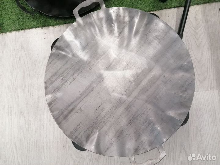 Садж сковорода сталь 45см с ручками