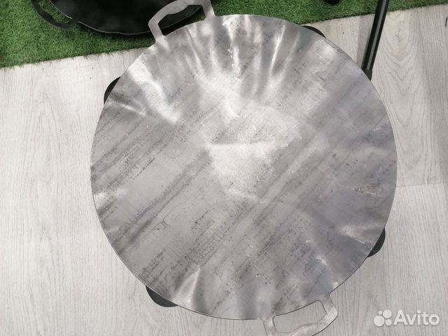 Садж сковорода сталь 45см с ручками