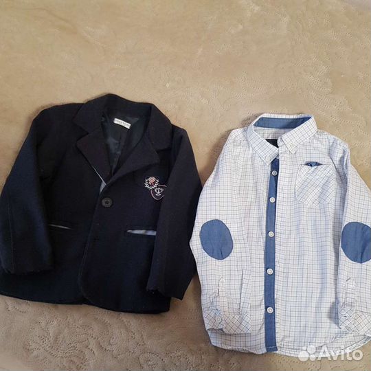 Пиджак с рубашкой