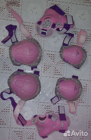 Ролики и защита для девочки раздвижные