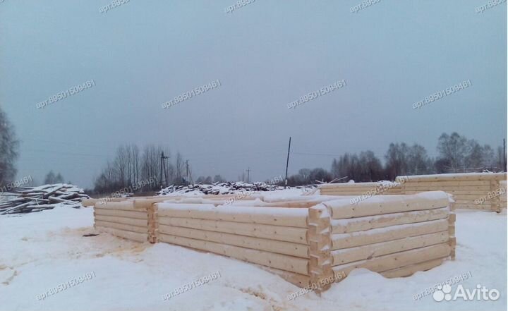 Сруб 6х8 без посредников. Срубы бань