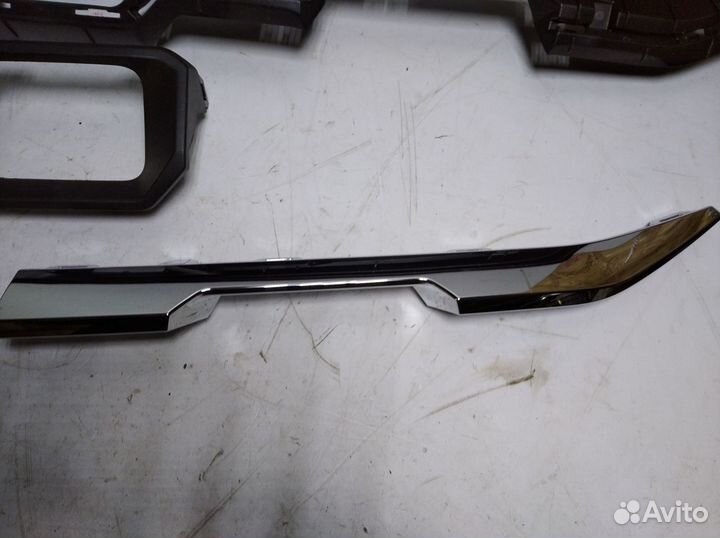 Хром переднего бампера haval f7 2018-2022