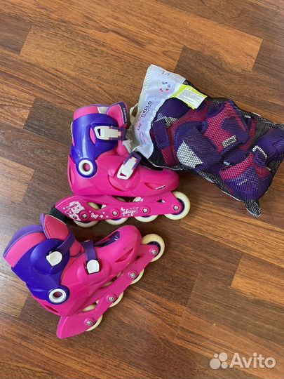 Ролики для девочек oxelo 30-32 р