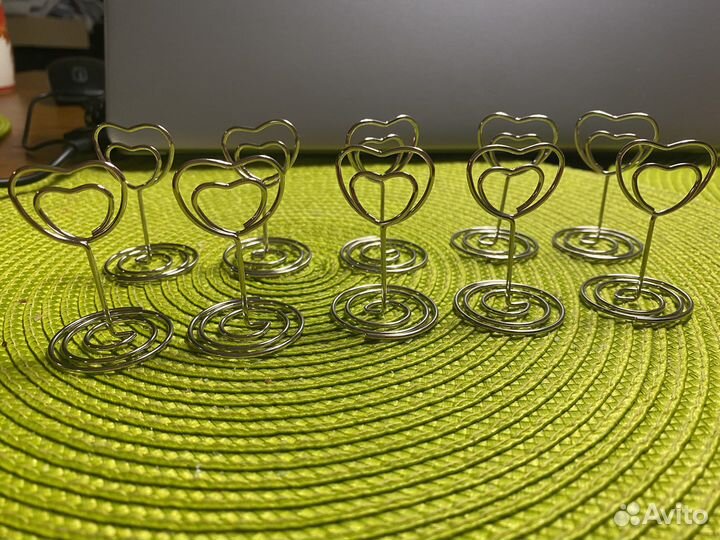 Зажимы для фотографий, карточек для стола