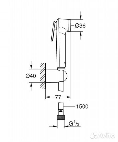 Grohe 26353000 Душевой гарнитур