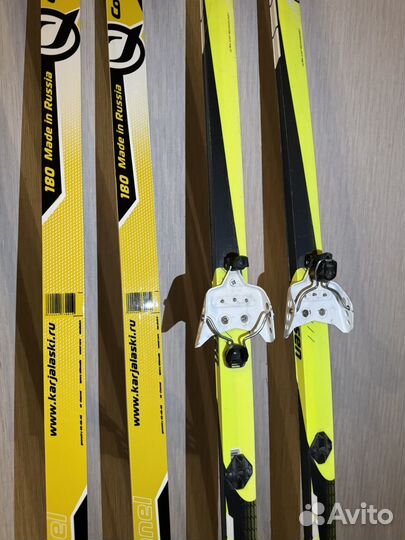 Лыжи 180 см комплект