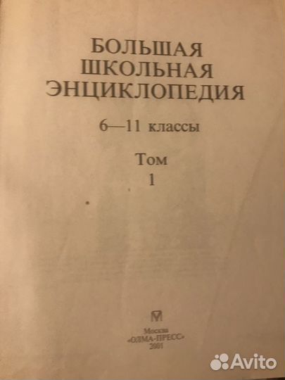 Большая школьная энциклопедия в 2 томах