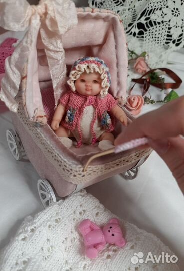 Коляска для мини реборна, пупсика