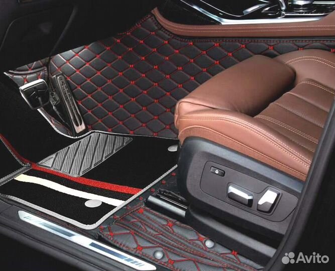 3D Коврики KIA Салон Багажник из Экокожи