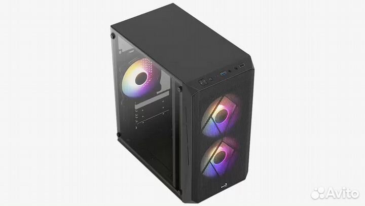 Корпус компьютерный AeroCool 3 RGB вентилятора