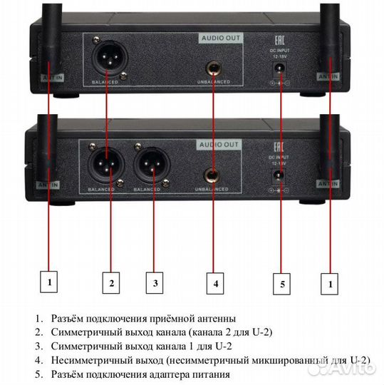 Радиосистема ECO by volta U-1H (524.00)