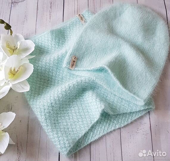 Шапочка из пуха норки на заказ