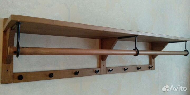 IKEA полка вешалка со штангой