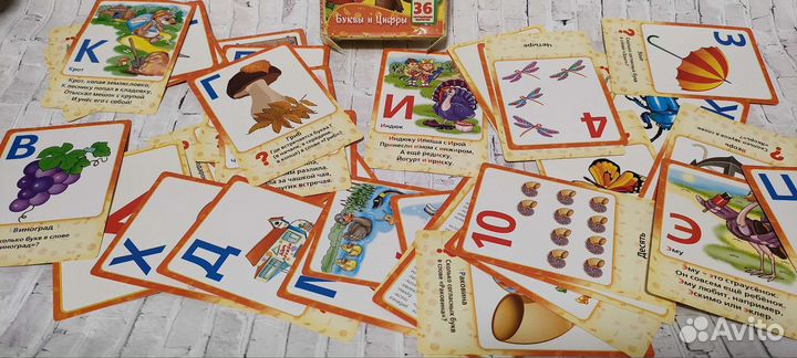 Карточки логические Азбука Счёт Стихи