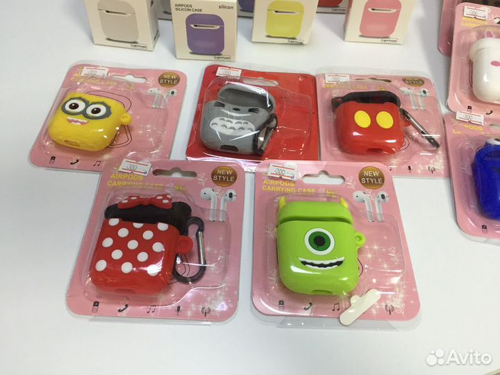 Чехлы для AirPods 1, 2 и их копии (новые)