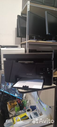 Мфу HP m125a лазерный, картриджи заправляются