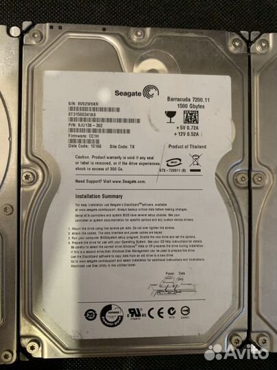 Seagate barracuda, hitachi 3tb. Жеткие диски hdd