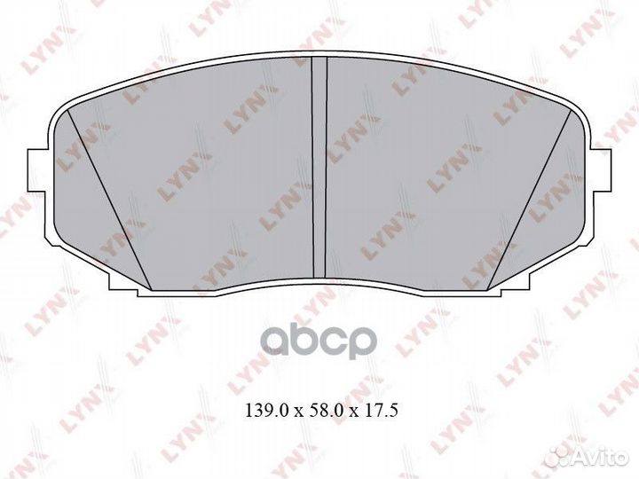Колодки тормозные дисковые BD-5116 lynxauto
