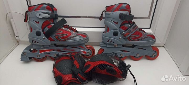 Роликовые коньки детские раздвижные