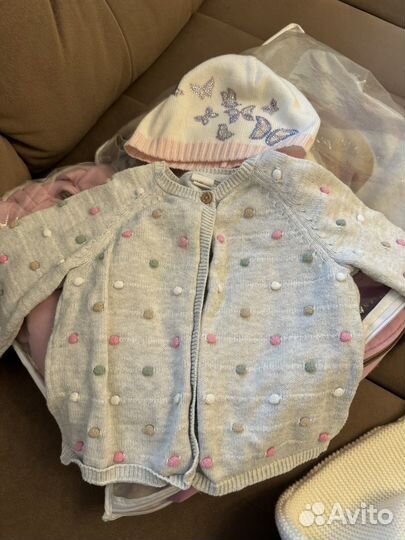 Детский комбинезон вязаный 74 см