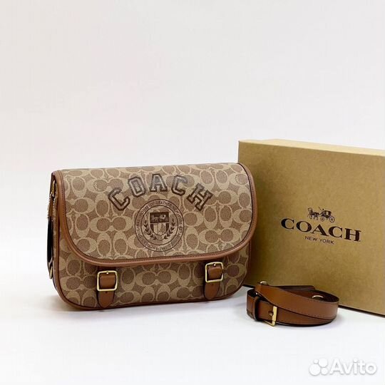 Сумка coach натуральная кожа