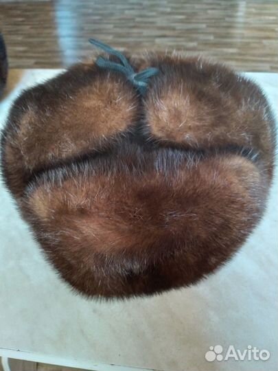 Норковая шапка мужская