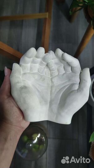 Кашпо бетонные ручной работы, опоры для растений