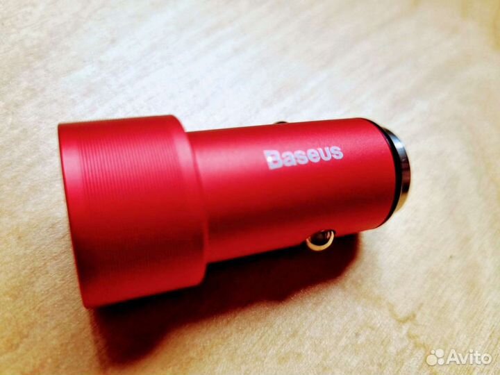 Авто/зарядка Baseus с быст/заряд QC 3.0 на 2 USB