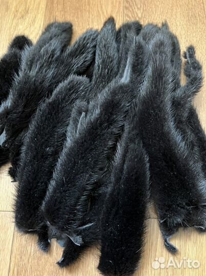 Хвосты норки и обрезки норки saga furs 2022