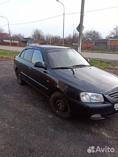 Hyundai Accent 1.5 AT, 2007, битый, 256 000 км