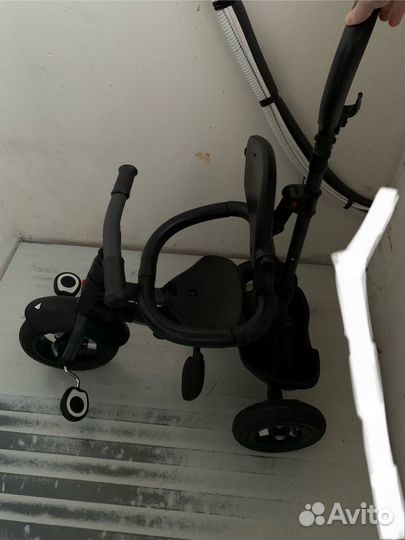 Велосипед Коляска Qplay Nova чёрный трёхколёсный