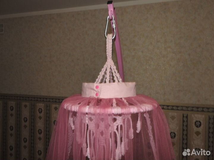 Кроватка (люлька) подвесная для младенца + стойка