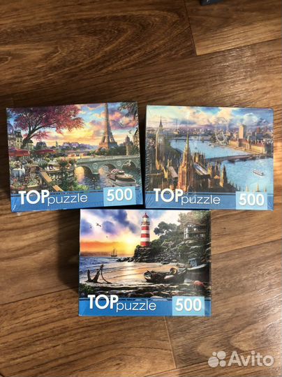 Пазлы 500 и 1000 деталей