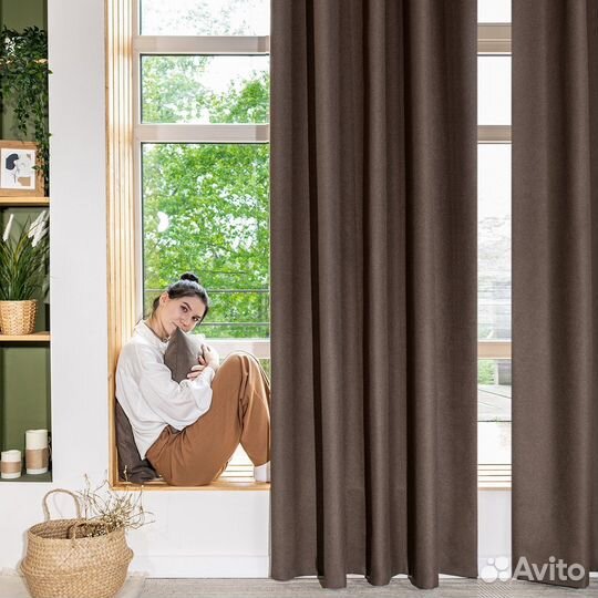 Комплект штор блэкаут Массимо Цикорий
