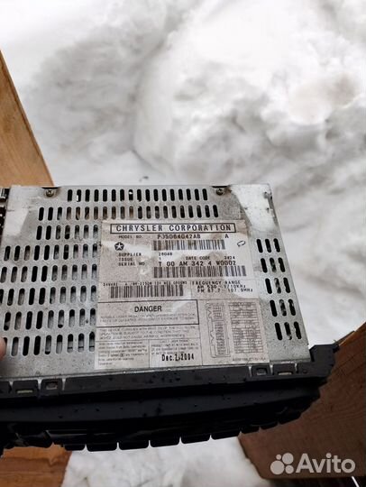 Оригинал магнитола додж крайслер