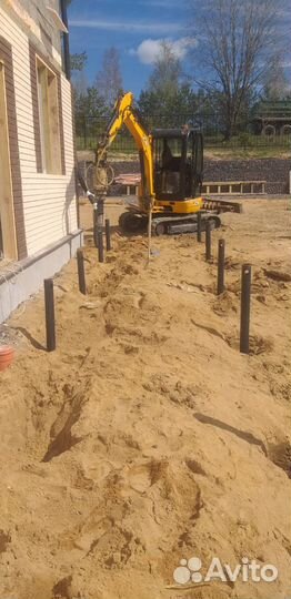 Аренда Мини экскаватор, Ямобур, Гидромолот JCB