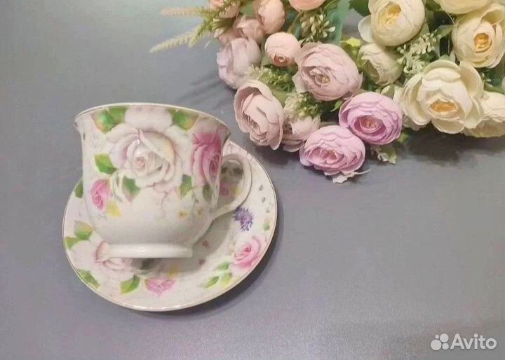Чашка с блюдцем