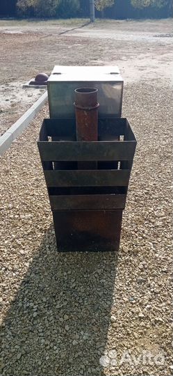 Печь для бани с баком
