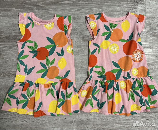 Платья летние для двойни hm 92