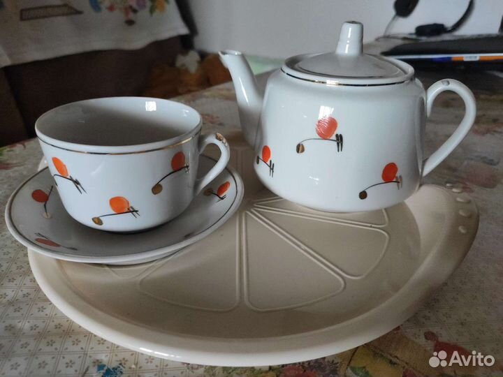 Три чайных комплекта (фарфор СССР)