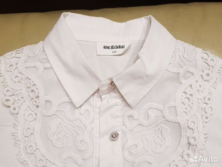 Блузка Acoola 140 школьная нарядная