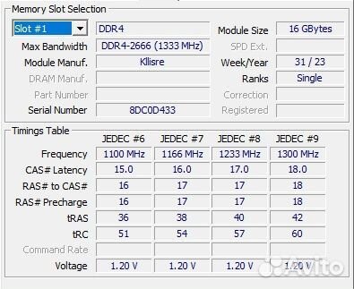 Оперативная память ddr4 32gb (2x16gb) 2666MHz