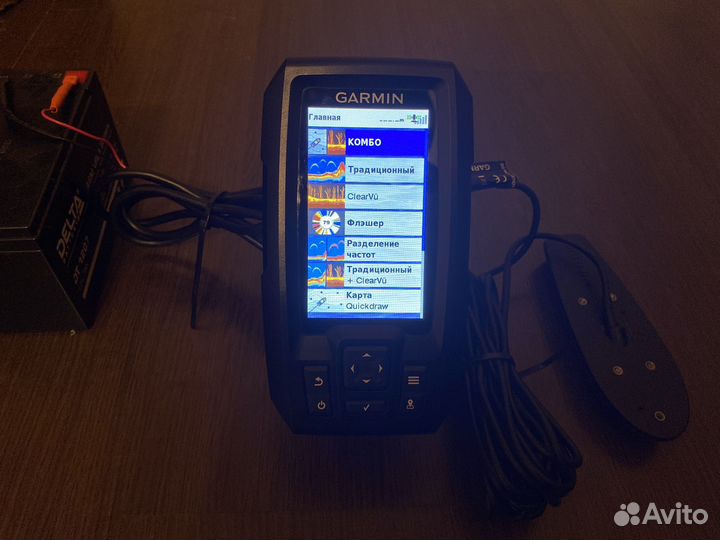 Эхолот Garmin striker plus 4cv + Датчик GT20