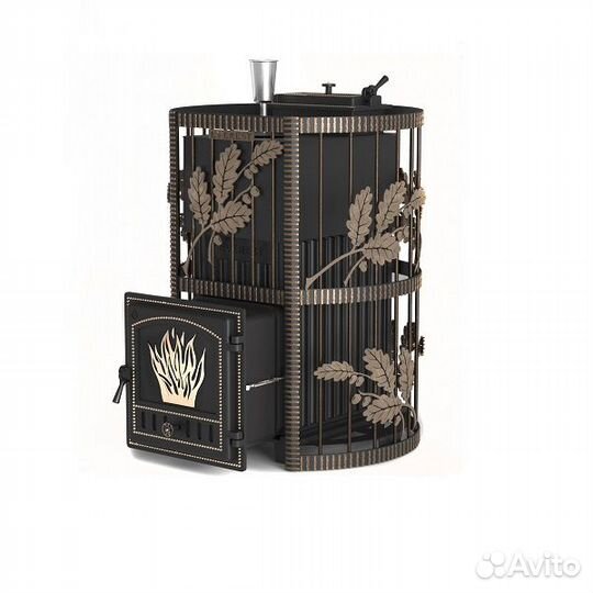 Печь На Дровах Эверест Ковка 24 (281) закрытая кам