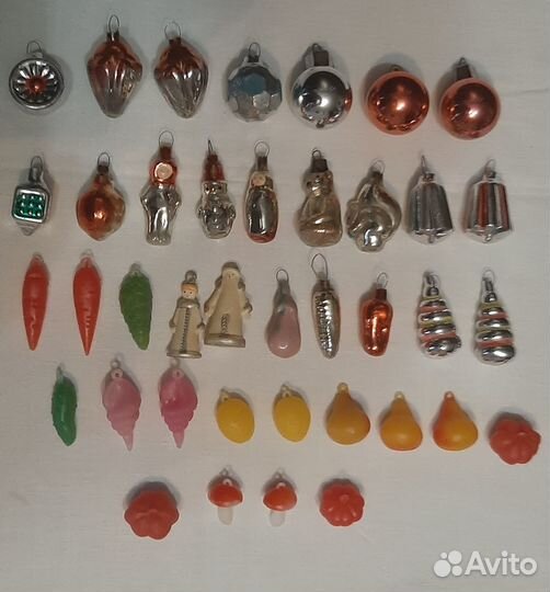 Мини елочные игрушки СССР