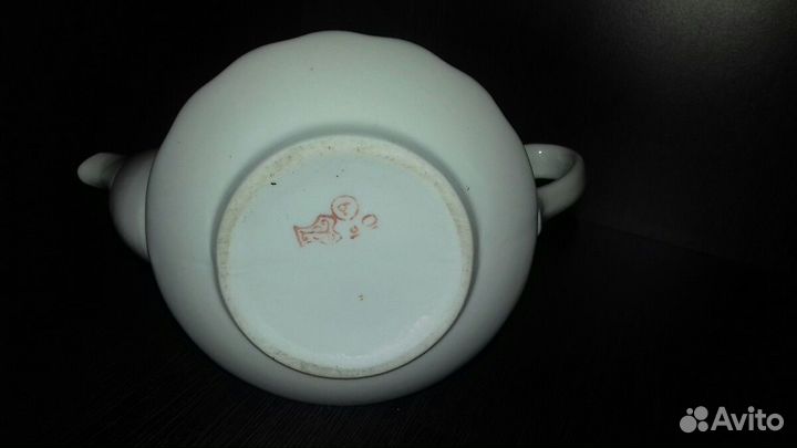 Молочник, чайник, сахарница (фарфор ссср)