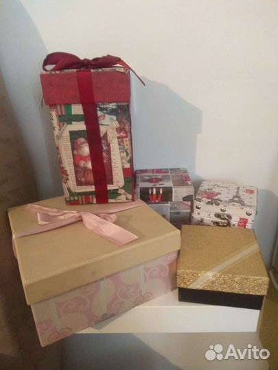 Коробочки подарочные, сундучки, копилка, свечи
