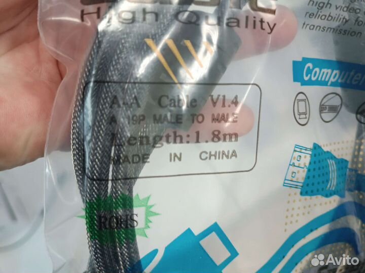 Кабель hdmi 1.8 m