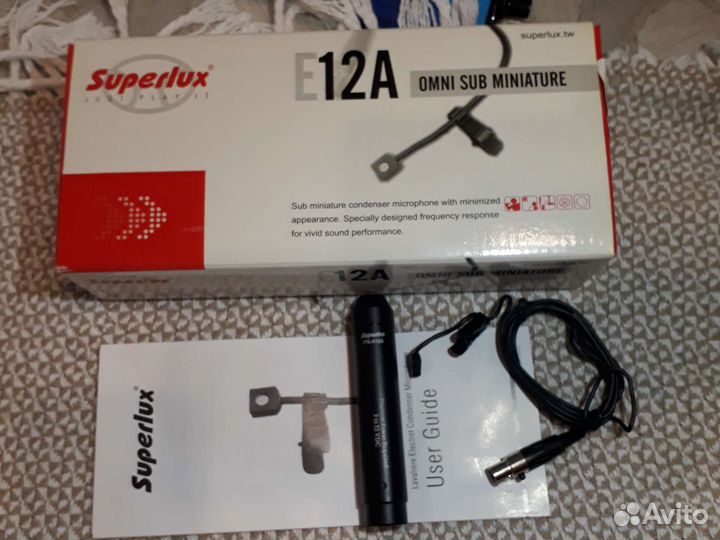 Микрофон петличный Superlux E12A