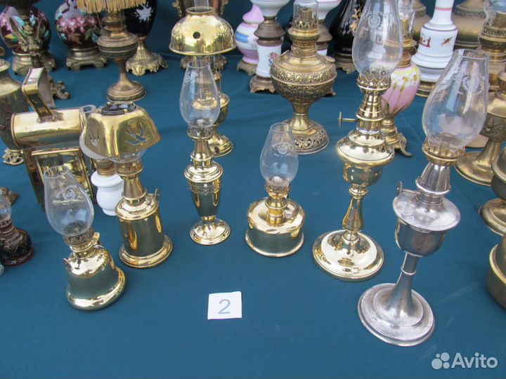 Старинные, антикварные,винтажны лампы керосиновые